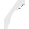 Ekena Millwork 5-in. W x 10-in. D x 14-in. H Pescadero Architectural Grade PVC Knee Brace BRCP05X10X14PEC - alternate 2